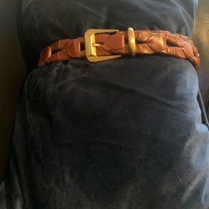 Brown leather belt made in Spain size 40.